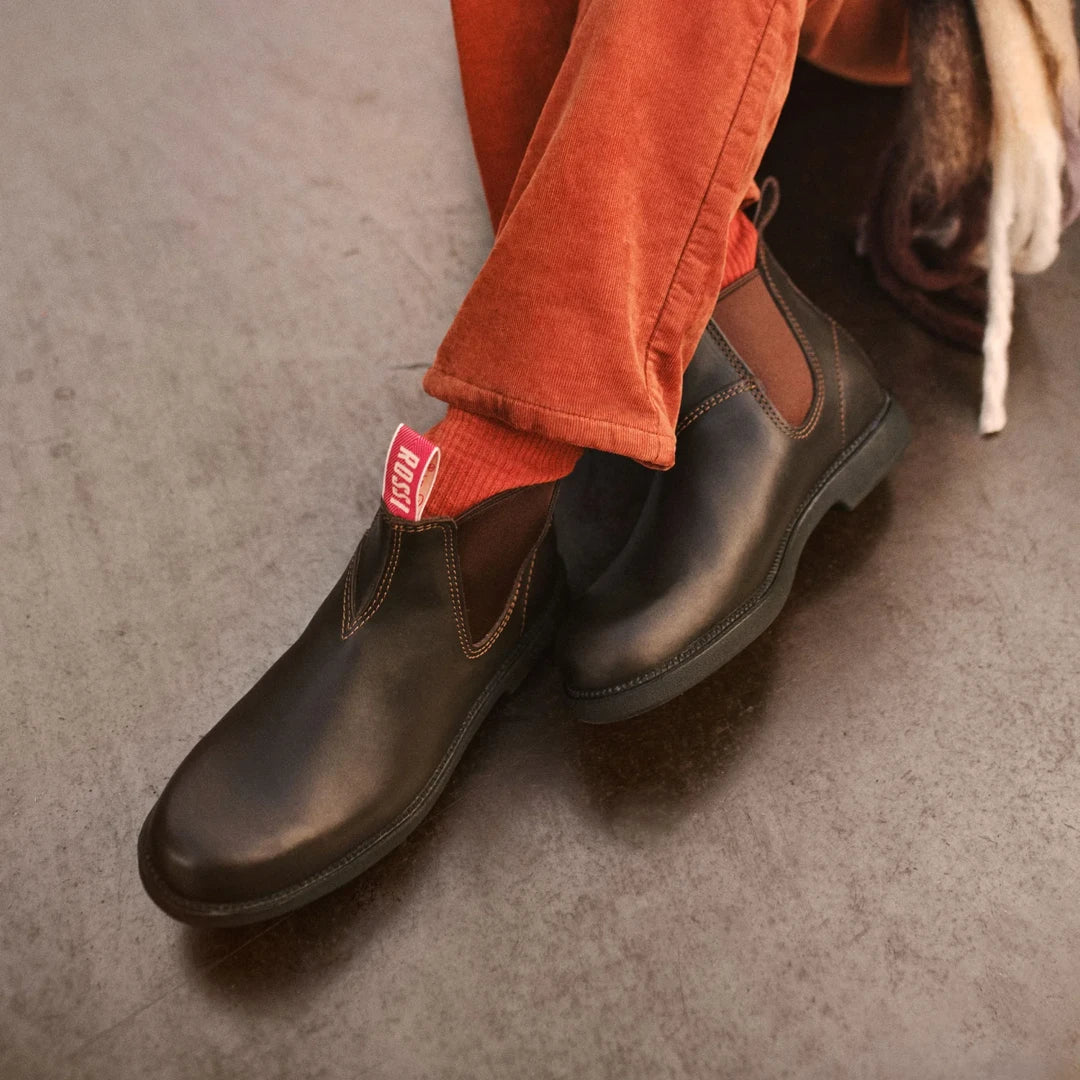 Booma 607 - Brown Leather Chelsea Boots
