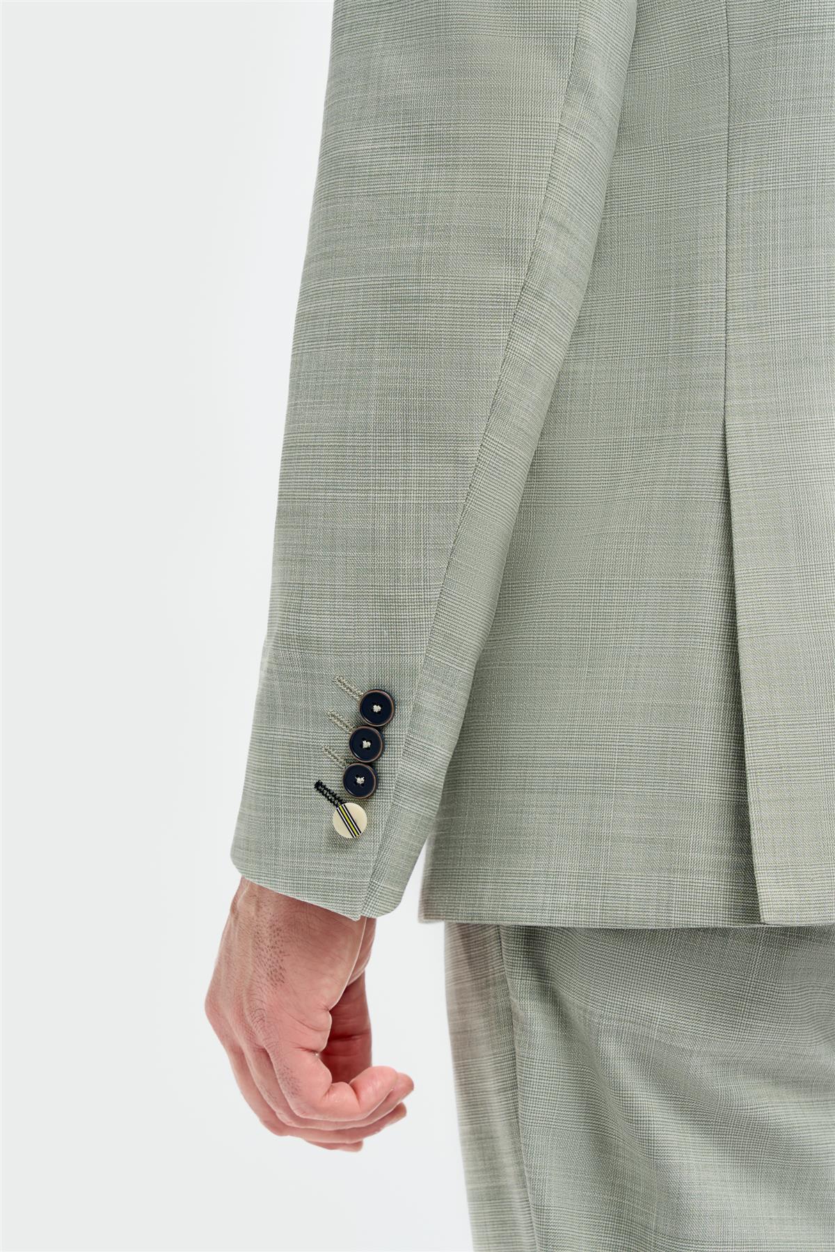 Camden - Men's Sage Green 3 Piece Tailored Fit Suit