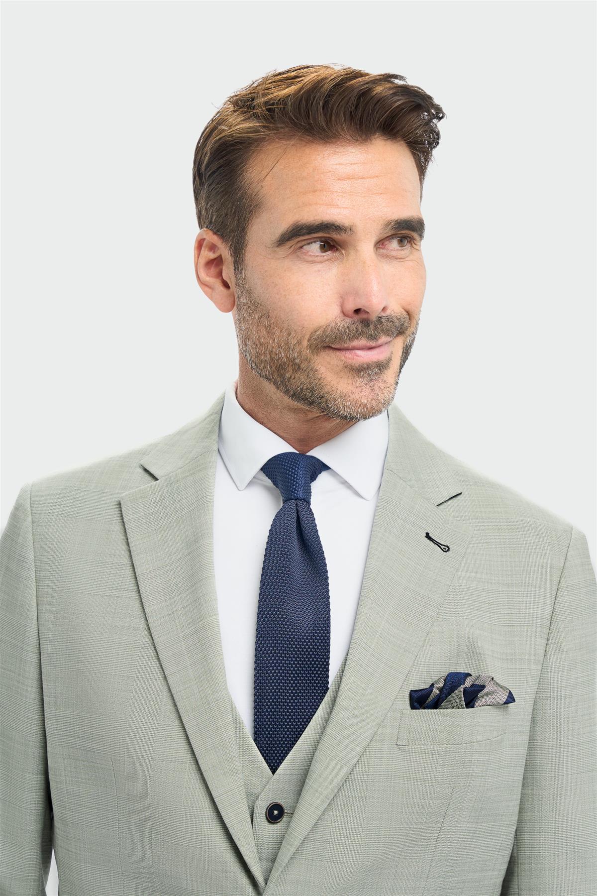 Camden - Men's Sage Green 3 Piece Tailored Fit Suit