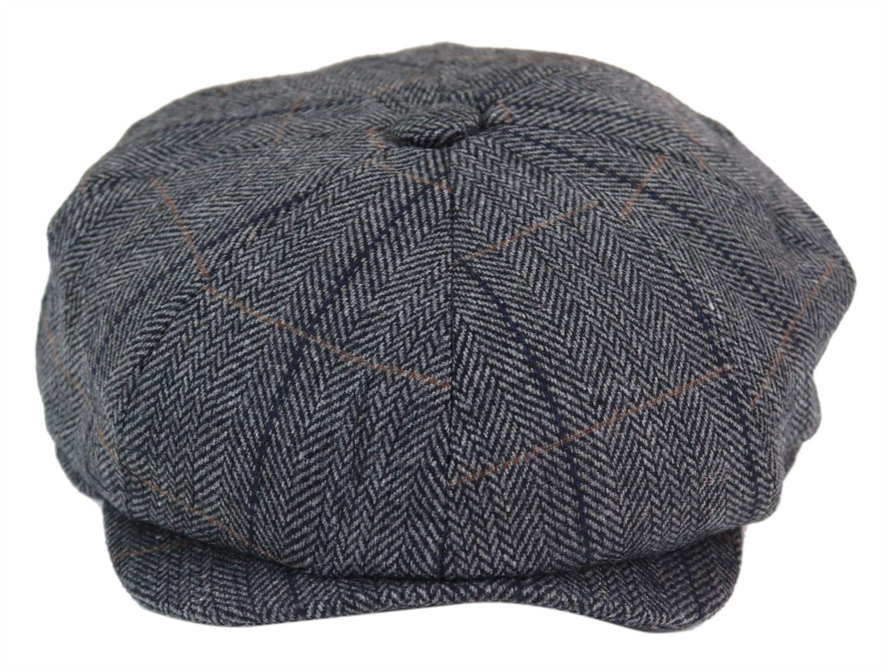 Mens 8 Panel Shelby Newsboy Cap -  Cavani Albert