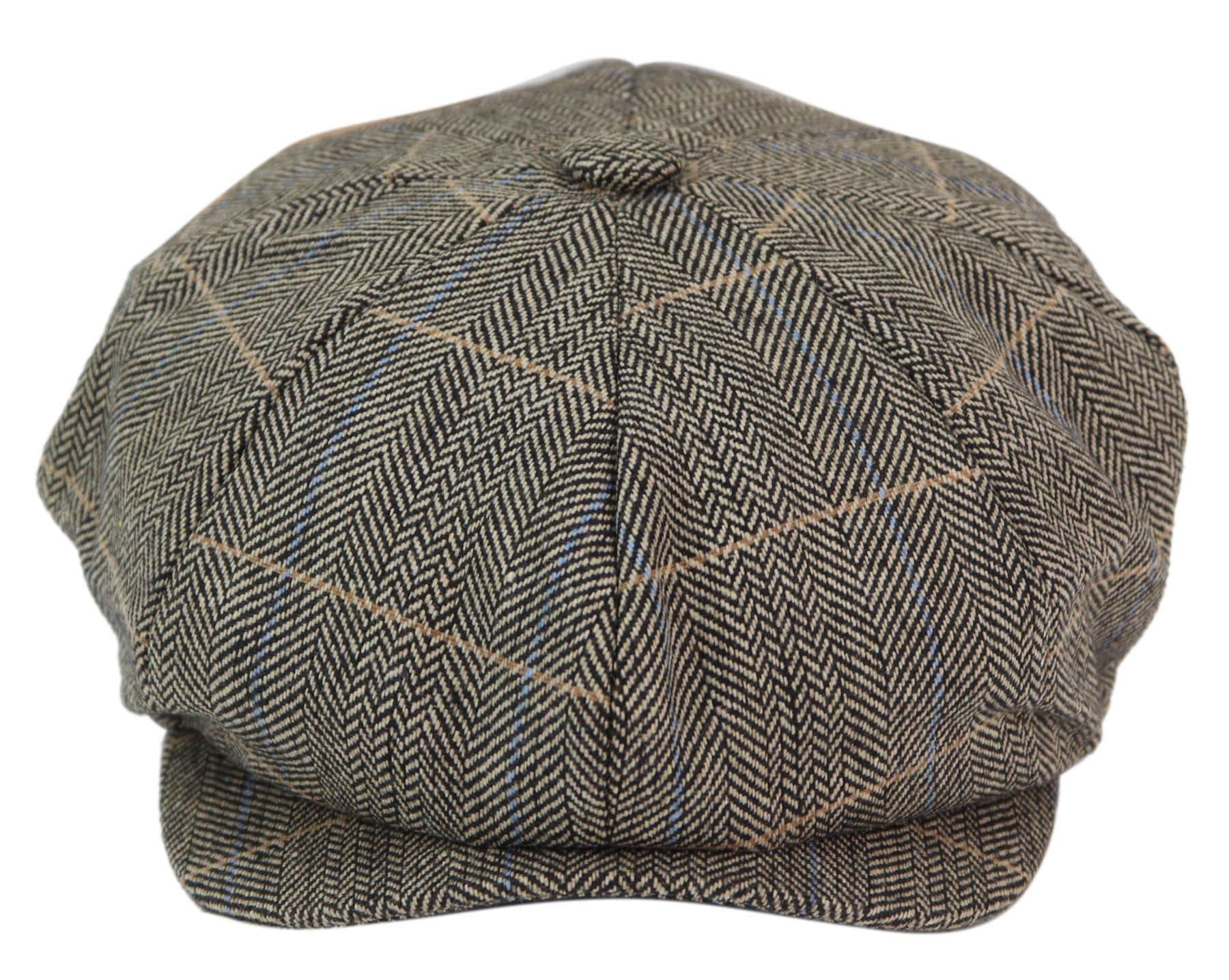 Mens 8 Panel Shelby Newsboy Cap -  Cavani Albert