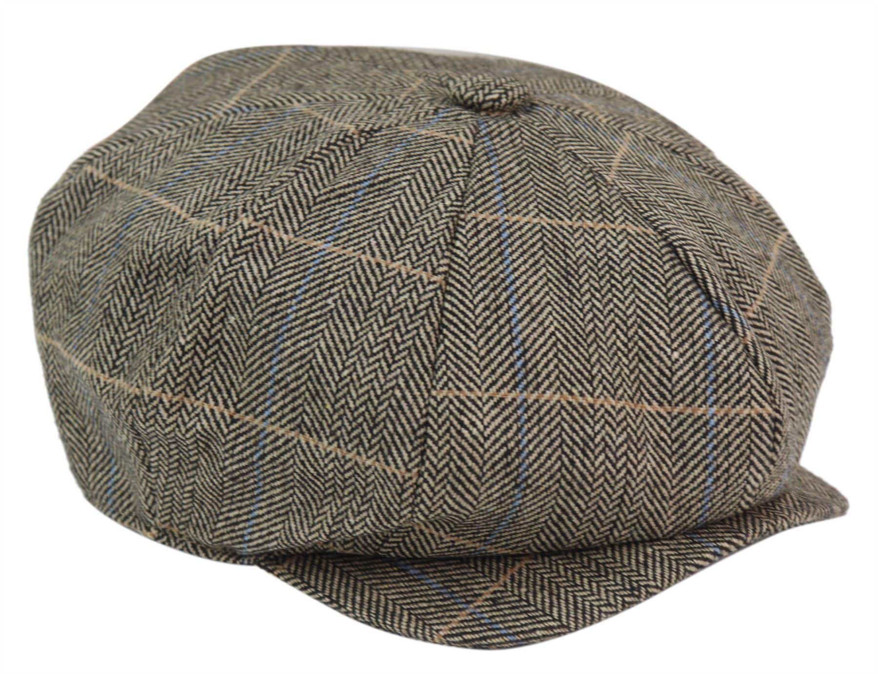Mens 8 Panel Shelby Newsboy Cap -  Cavani Albert