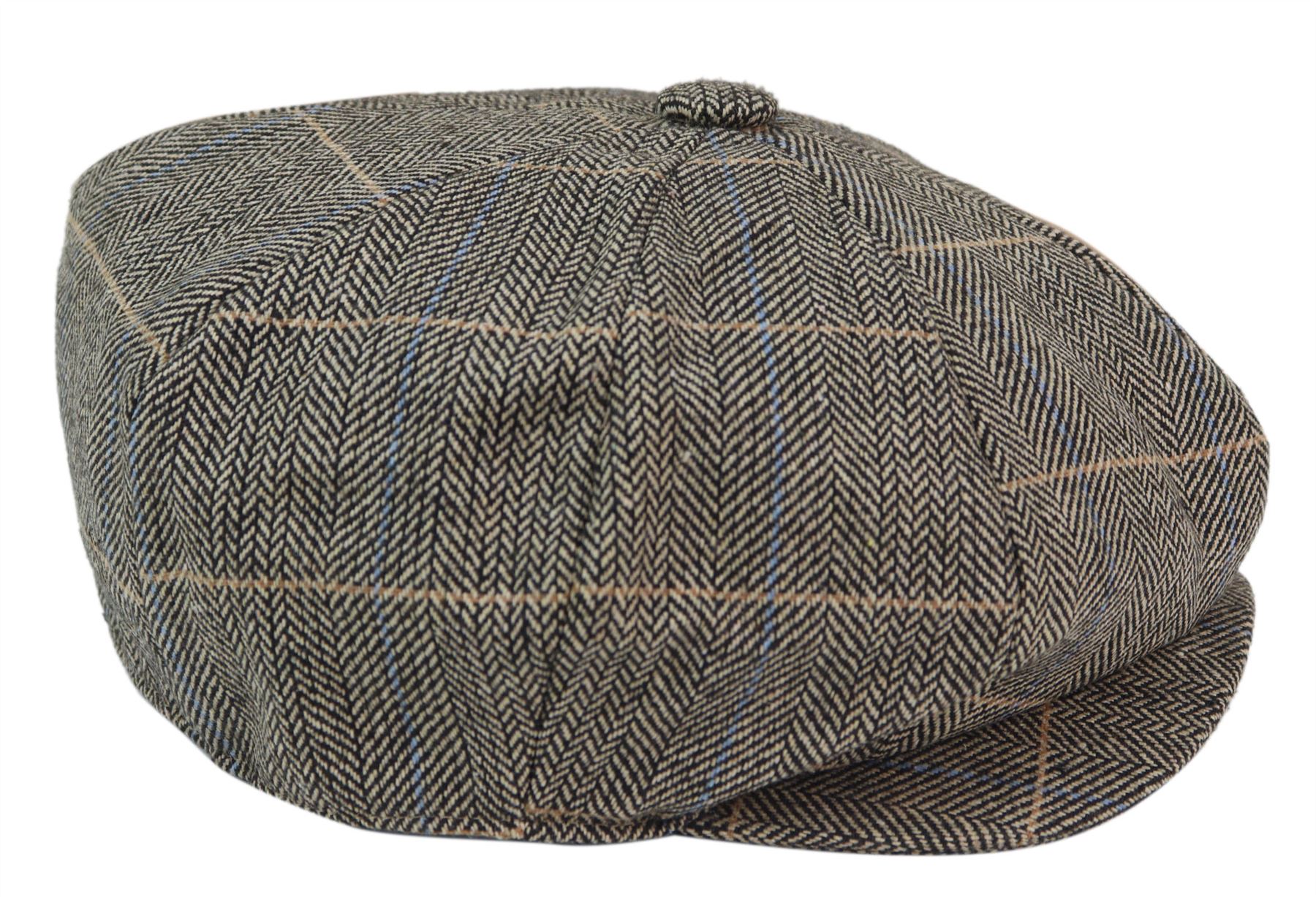 Mens 8 Panel Shelby Newsboy Cap -  Cavani Albert