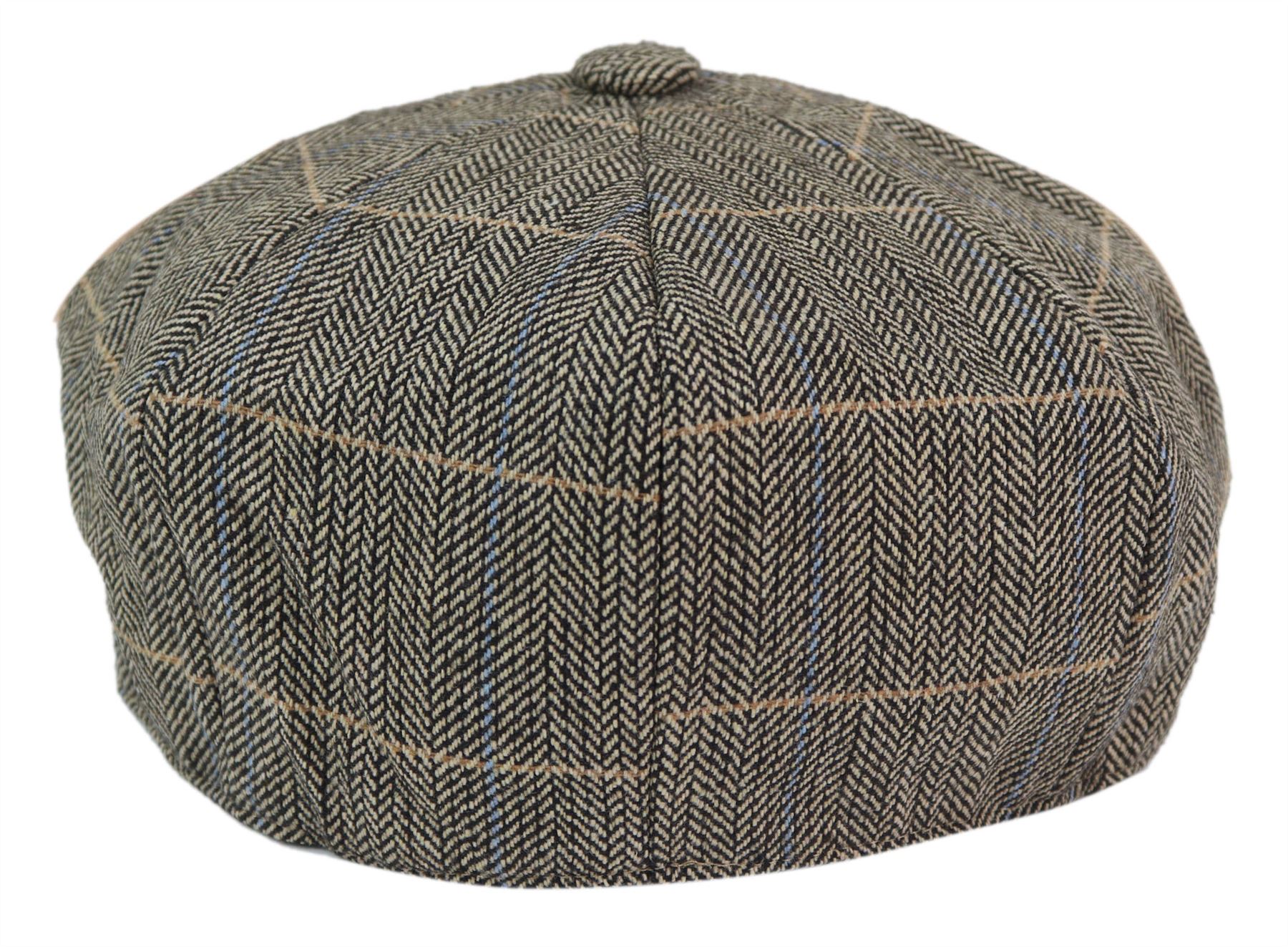Mens 8 Panel Shelby Newsboy Cap -  Cavani Albert