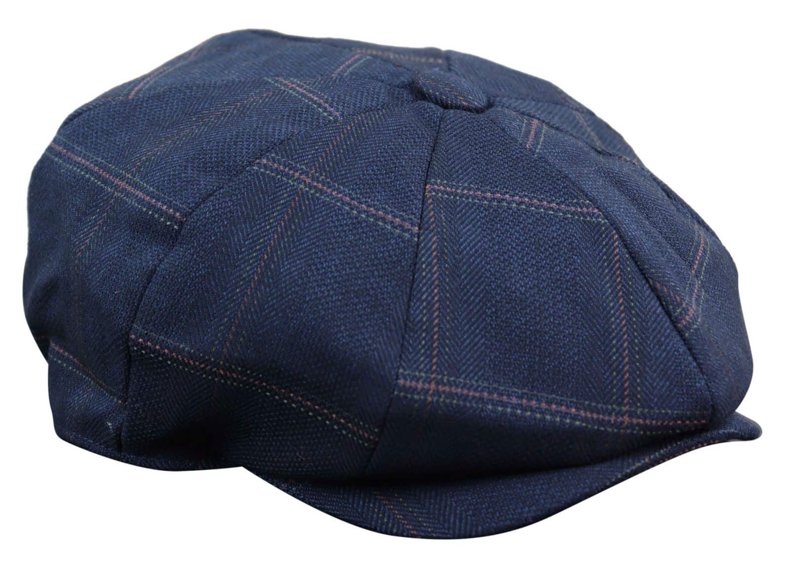 Men's 8 Panel Shelby NewsboyTweed Flat Cap - Cavani Connall
