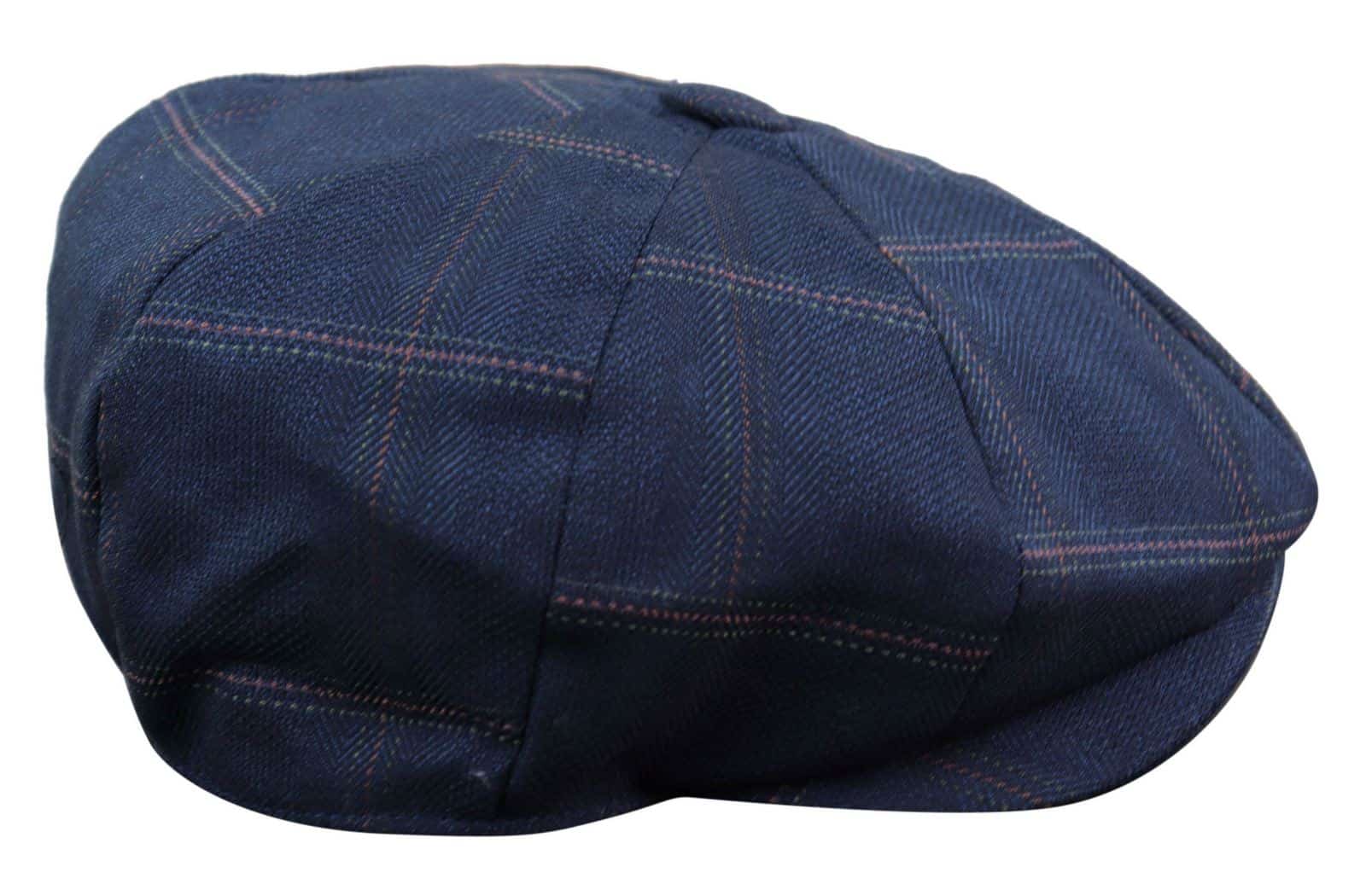 Men's 8 Panel Shelby NewsboyTweed Flat Cap - Cavani Connall