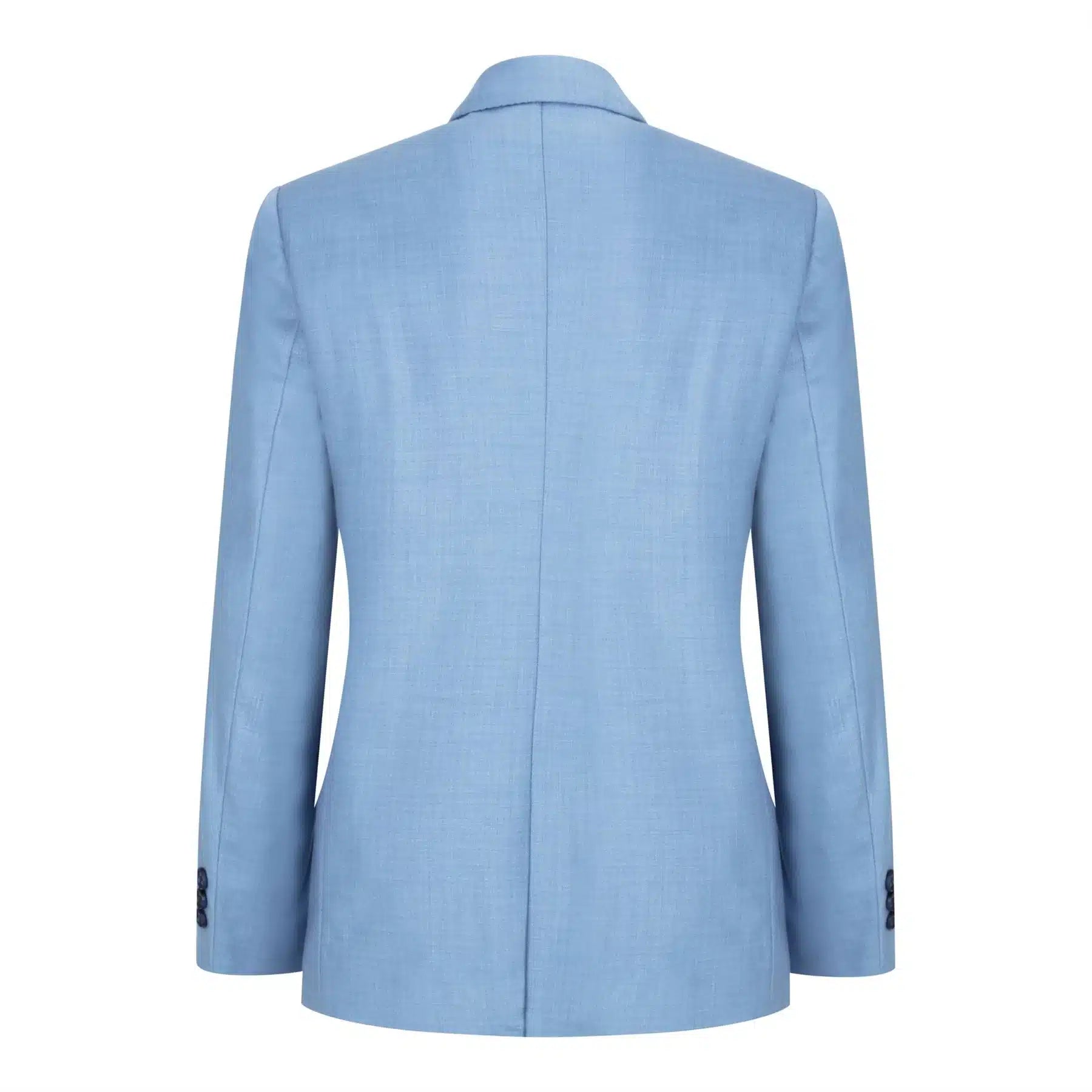 Boys 3 Piece Suit Sky Blue Light Wedding Party Christening Smart Formal