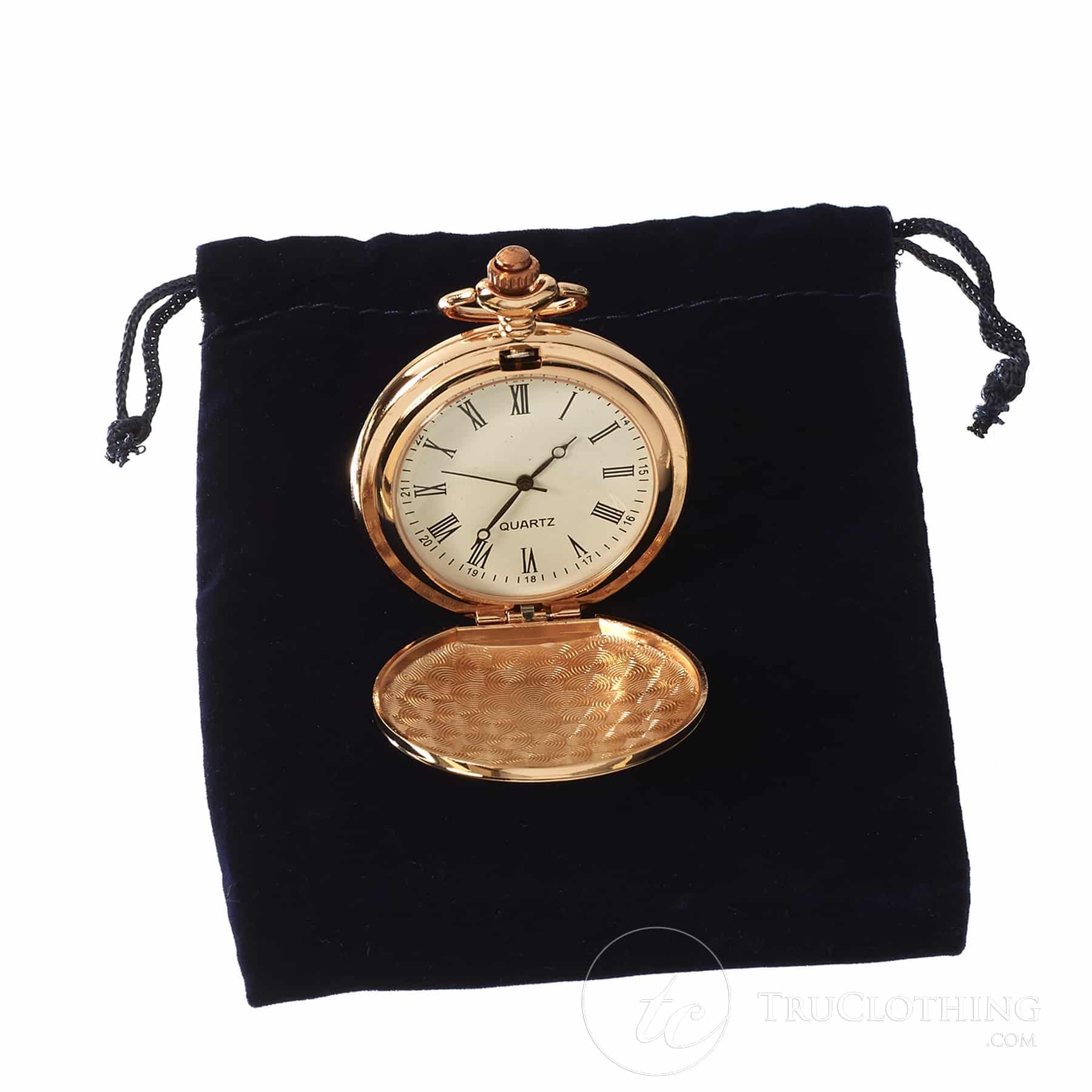 Classic 1920's Vintage 1920s Vintage Pocket Watch with Chain-Rose Gold