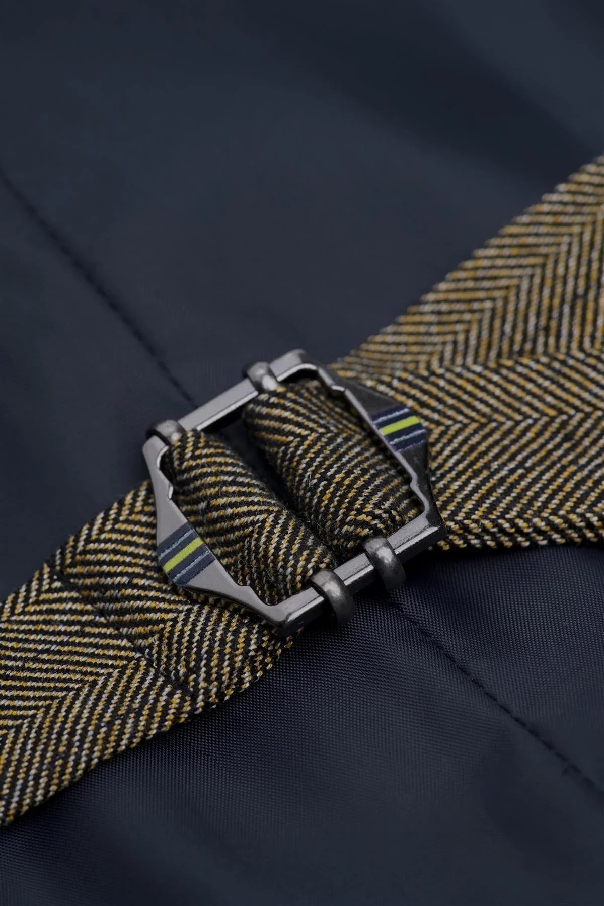 Damon - Men's Olive Green Double Breasted Waistcoat