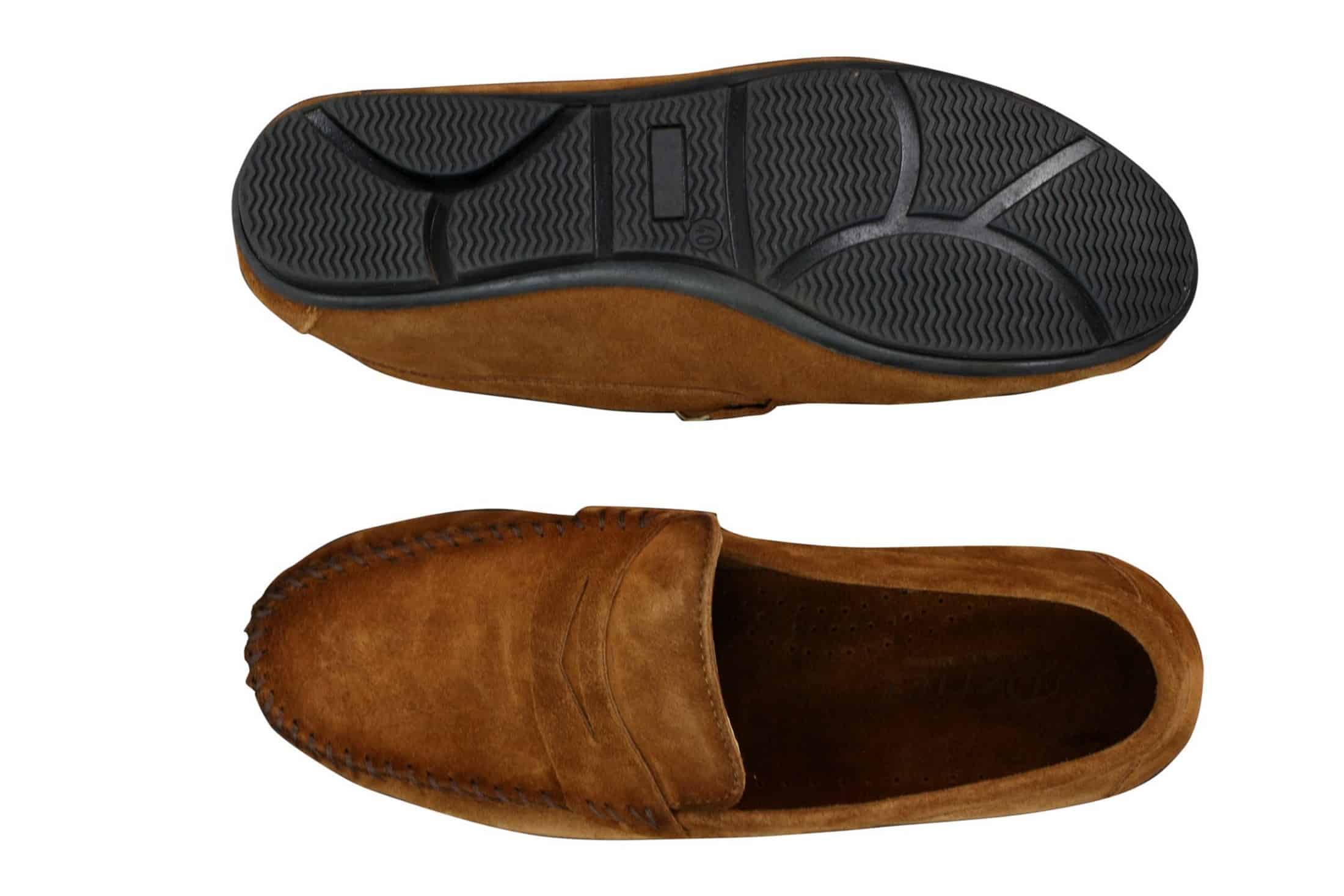 Mens Real Suede Washed Designer Slip On Loafers Moccasins Smart Casual Shoes