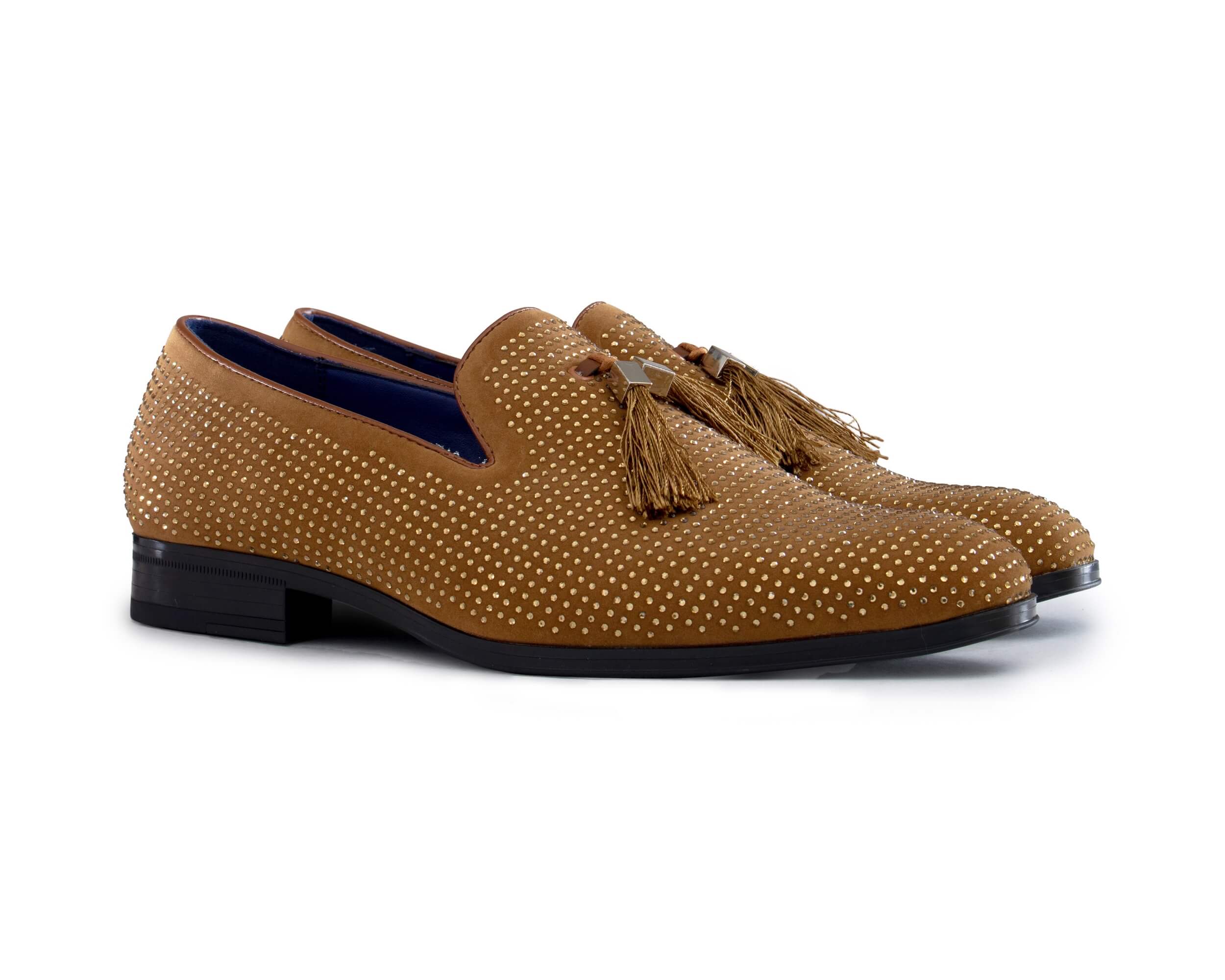 Mens Diamond Dancing Shoes with Tassels