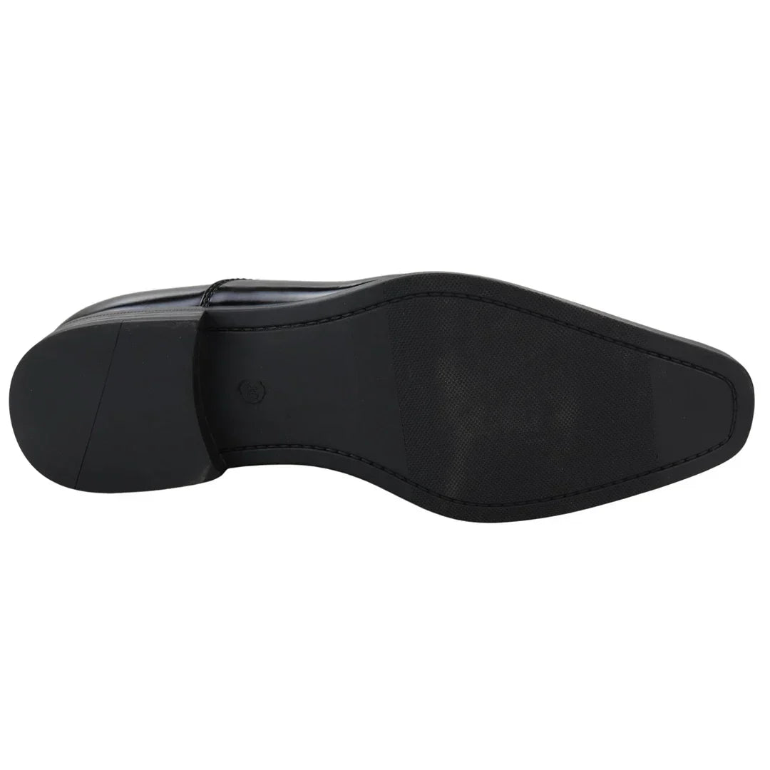 Mens Smart Formal Patent Oxford Black Shoes Shiny Laced Classic Round Toe Dress