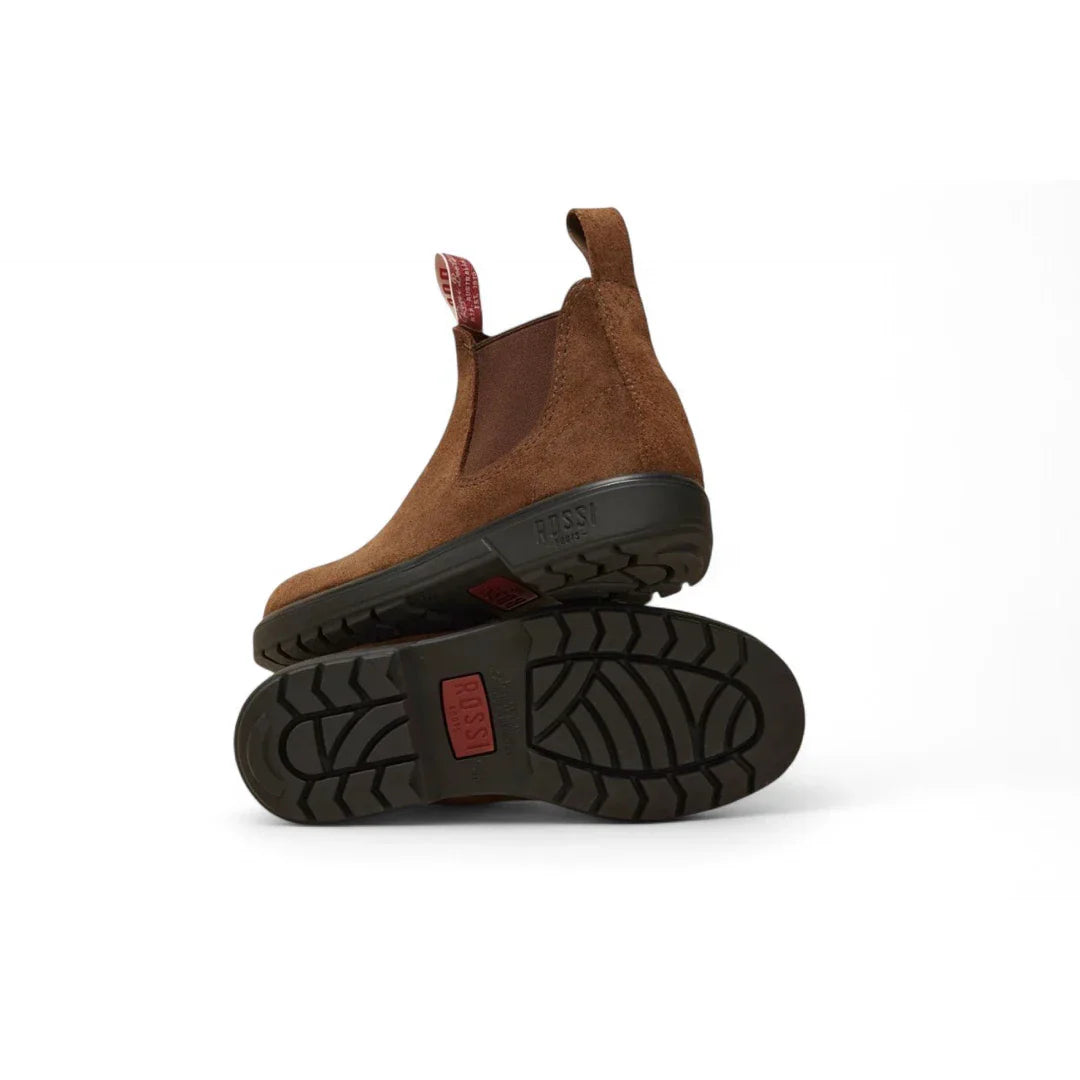 Endura 303 - Rustic Brown Suede Leather Chelsea Boots
