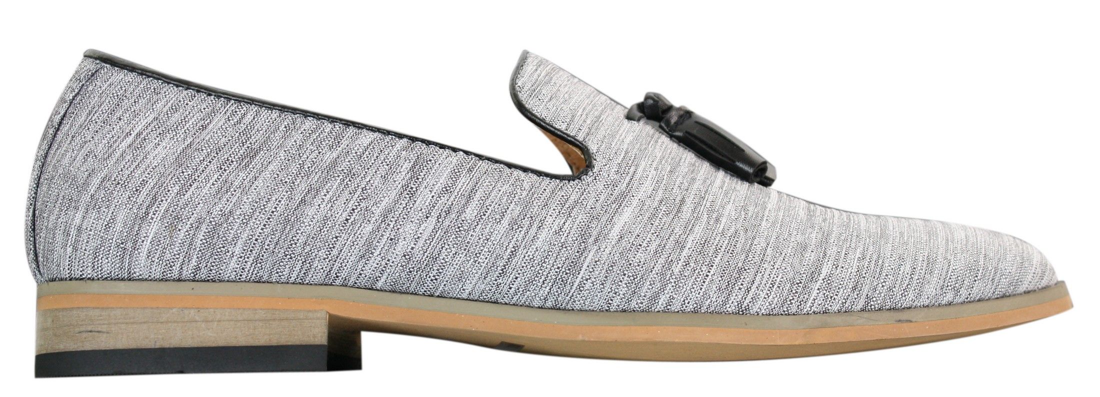 Galax GH3126 - Mens  Slip On Tassel Driving Shoes Loafers Light Smart Casual Black Blue Italian