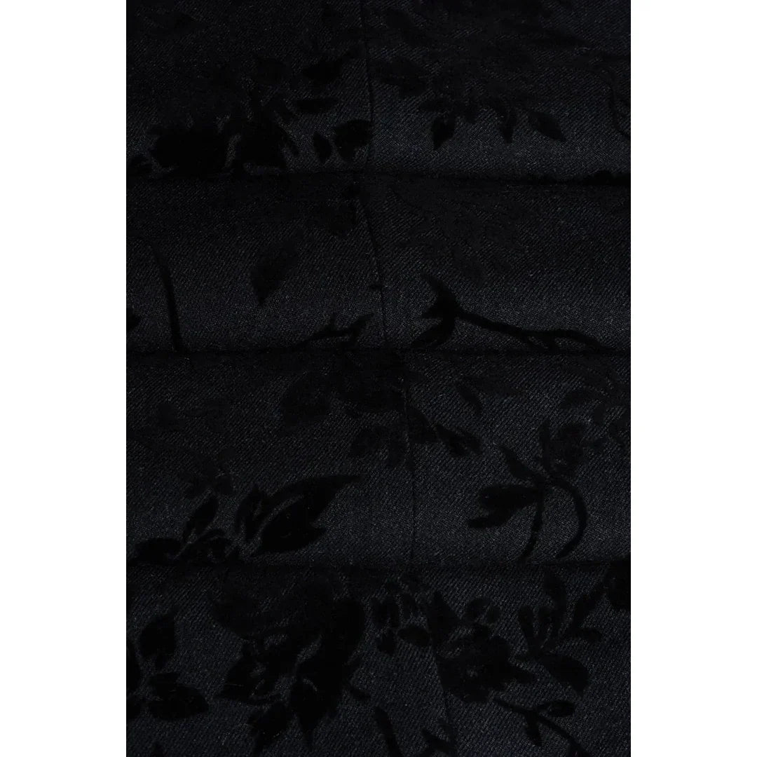 Georgi - Men's Black Floral Blazer
