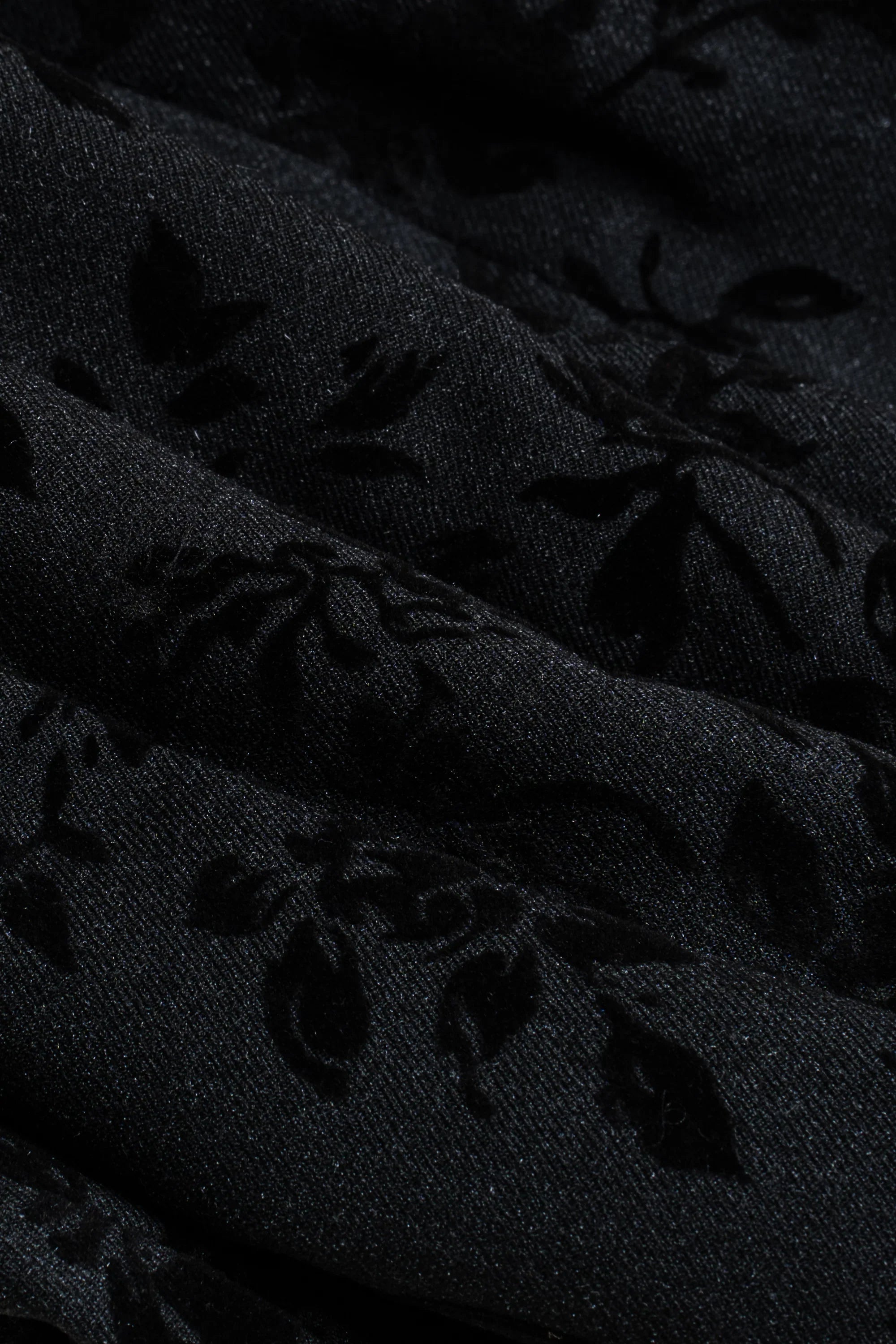 Mens Black 3 Piece Paisley Velvet Suit