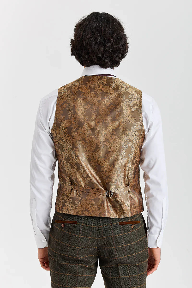 Harris - Green 3 Piece Wool Blend Tweed Suit for Men