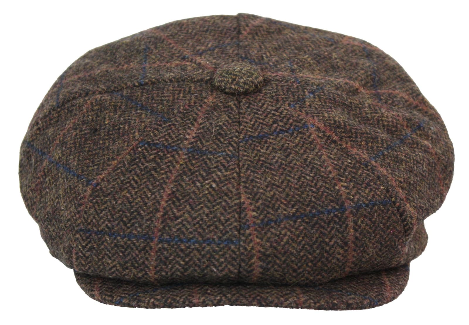 Mens Vintage Tweed Newsboy Hat