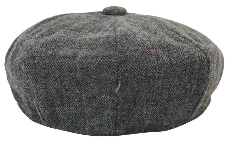 Mens Vintage Tweed Newsboy Hat