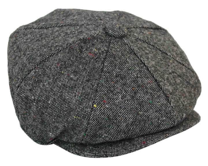 Mens Vintage Tweed Newsboy Hat