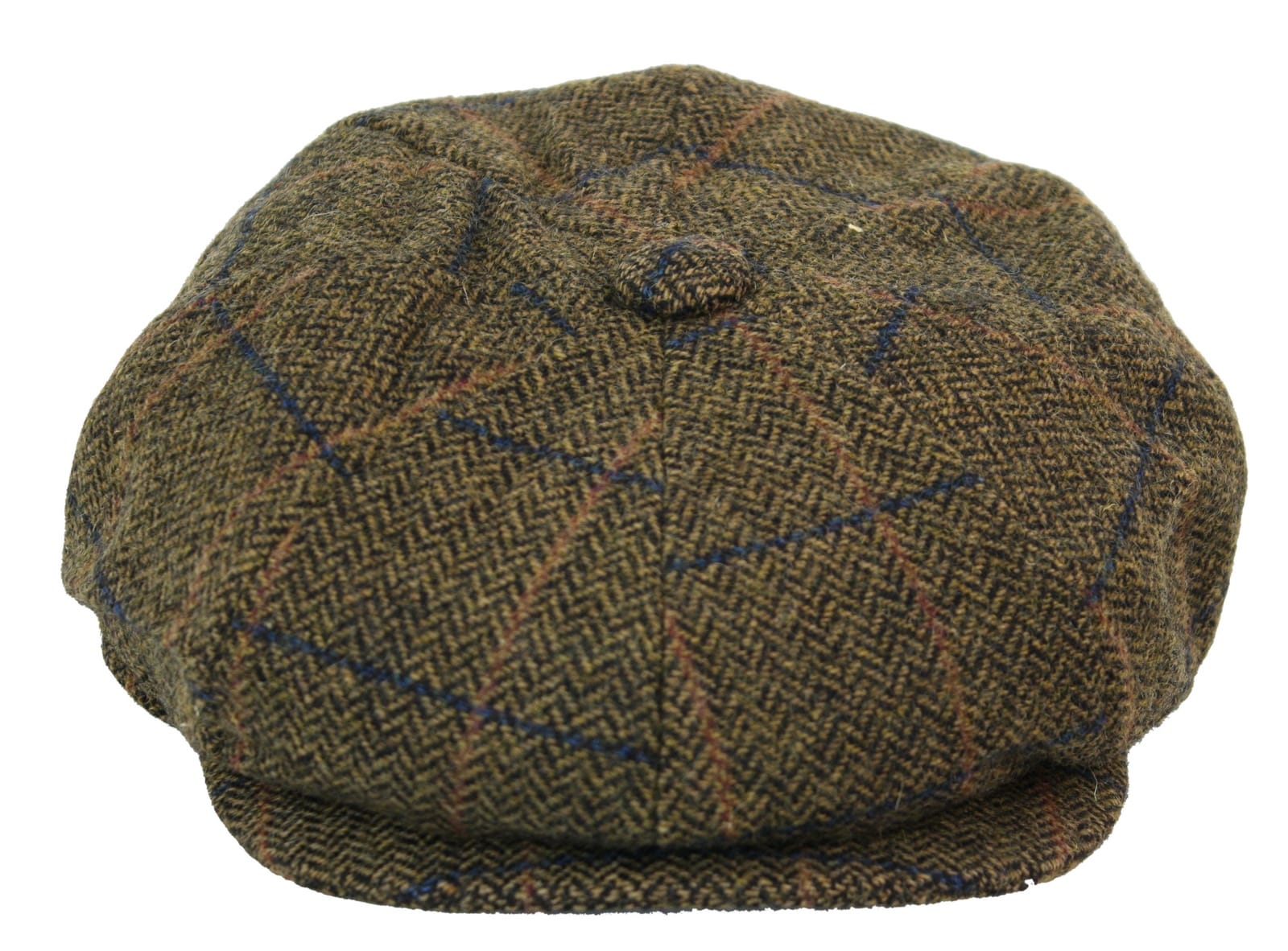 Mens Vintage Tweed Newsboy Hat