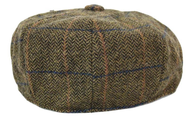 Mens Vintage Tweed Newsboy Hat