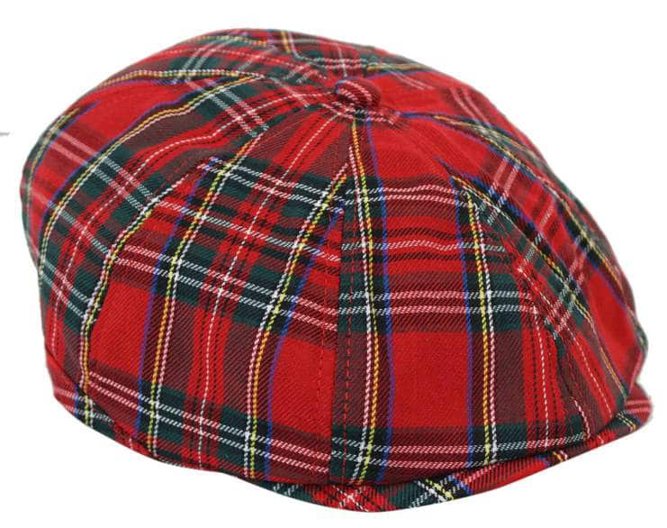 Men's Tweed 8 Panel Newsboy Hat