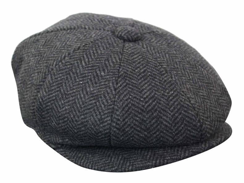 HT6316 - Mens Herringbone Tweed Shelby Newsboy Hat