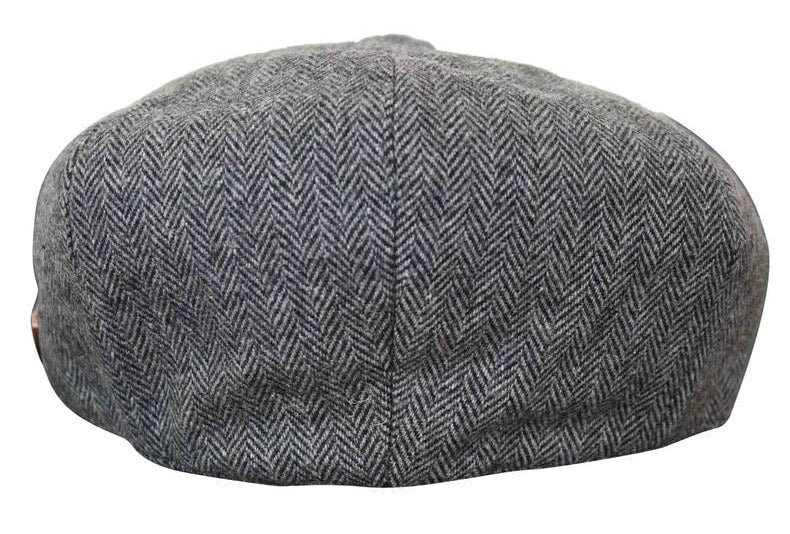 HT6364 - Mens Herringbone Tweed Newsboy Shelby Newsboy Hat
