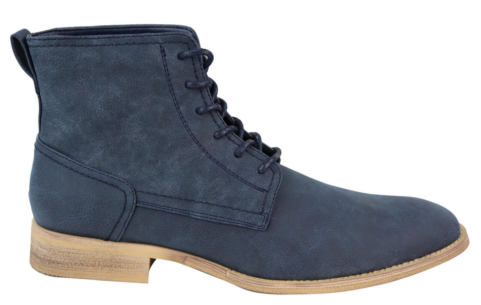 Mens Matt Leather Laced 1920s Vintage Boots