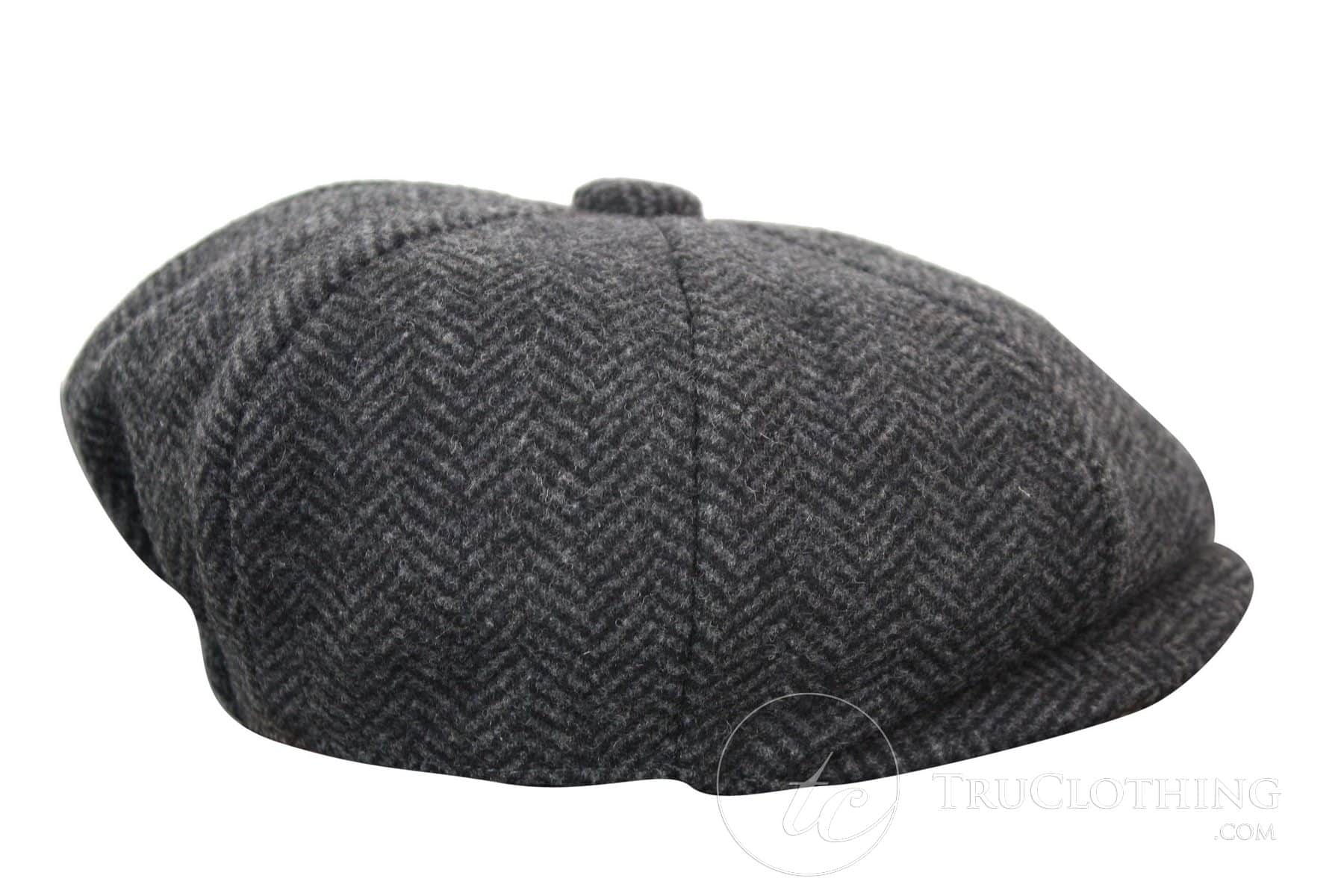 Kids Shelby Newsboy Newsboy Tweed Herringbone 8 Panel Hat