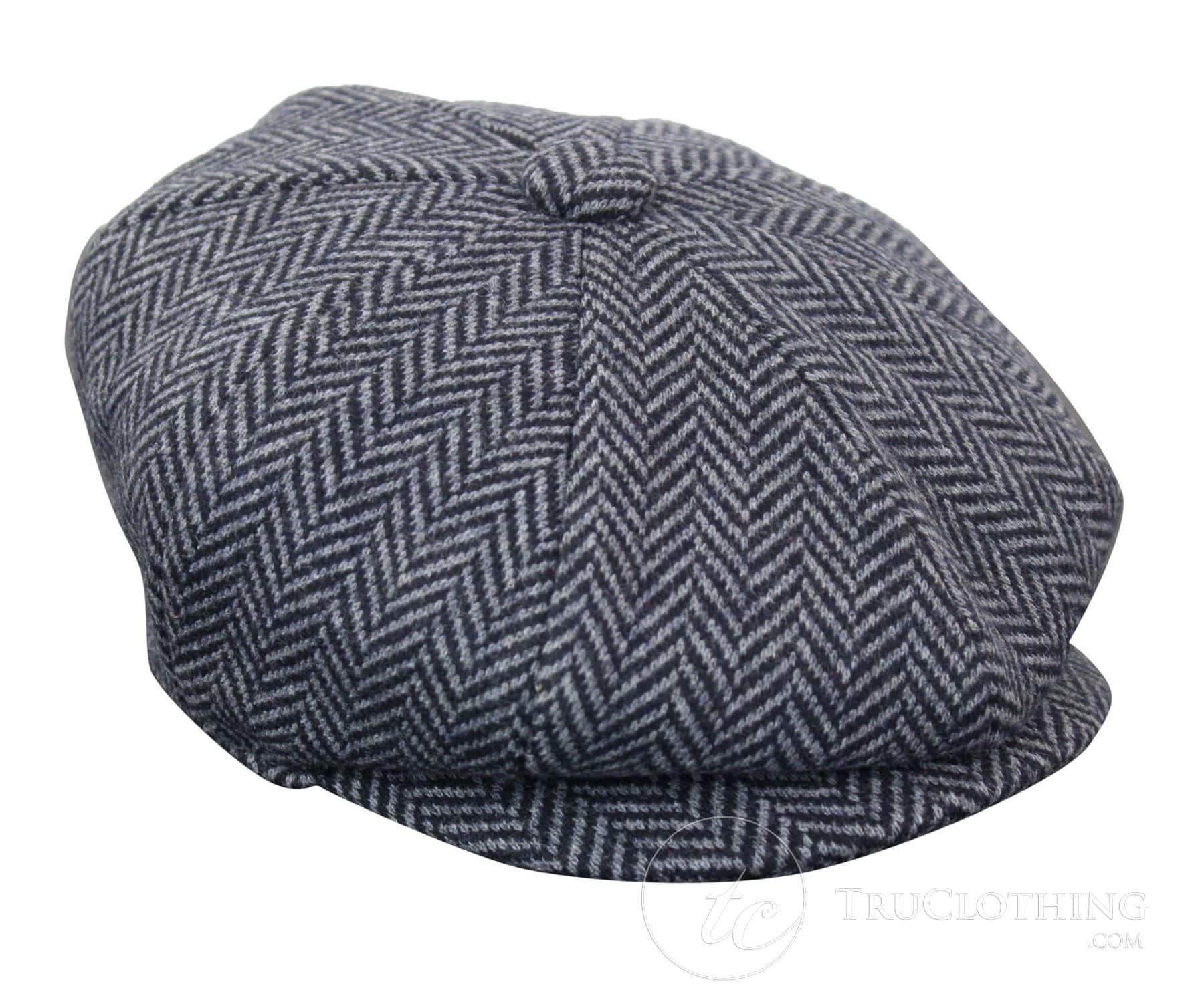 Kids Shelby Newsboy Newsboy Tweed Herringbone 8 Panel Hat