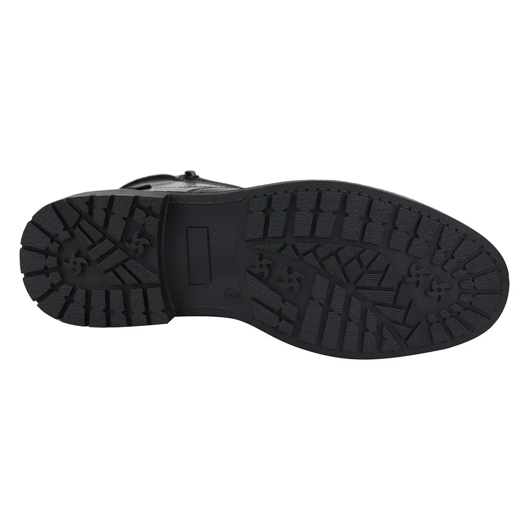 Men's Lace Up Black Ankle Boots
