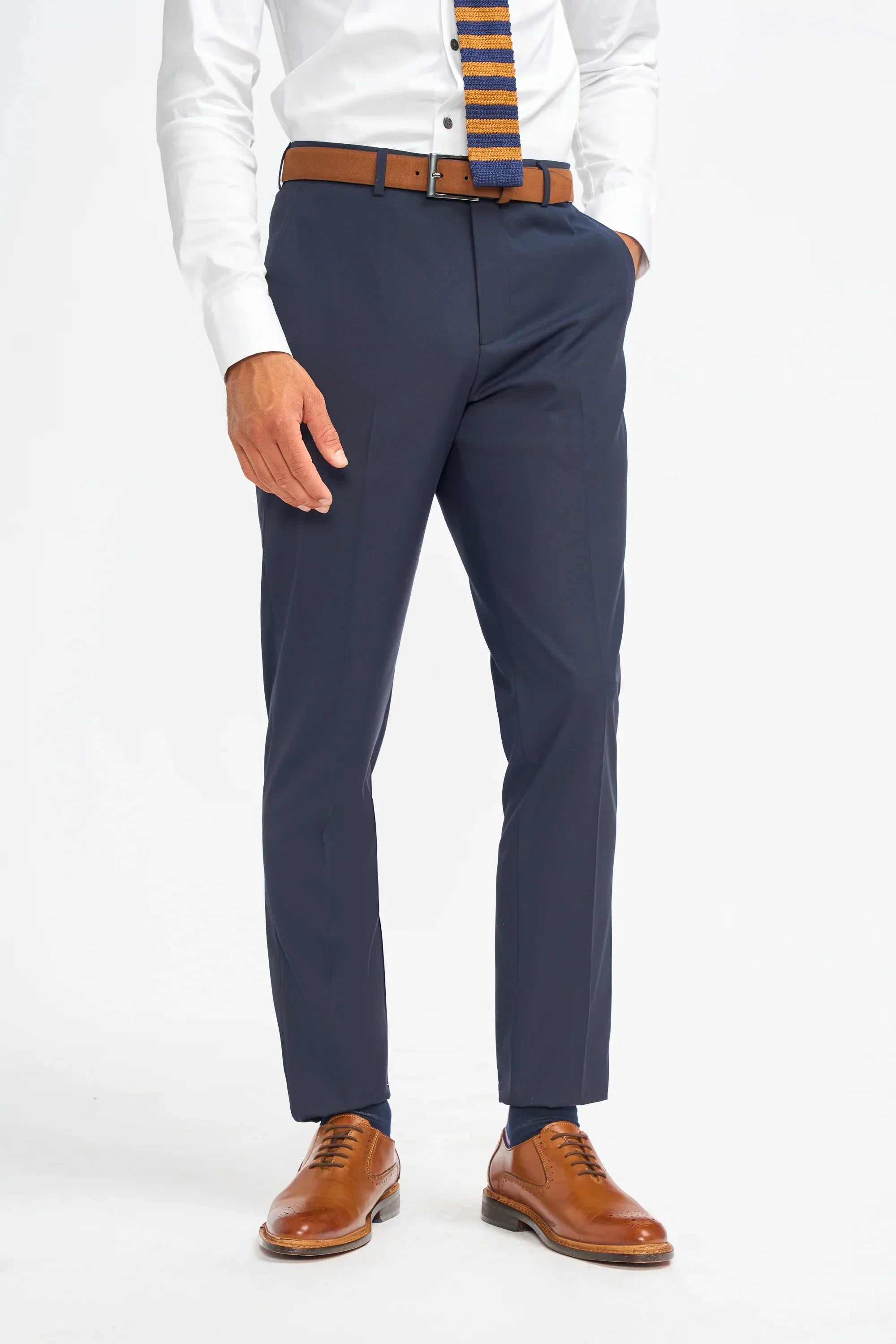 Malibu - Men's Navy 3 Piece Tailored Fit Suit