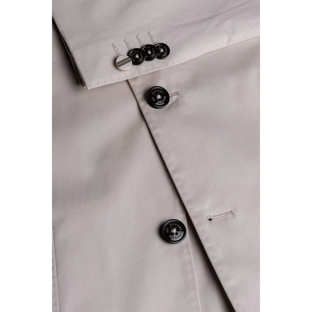 Mario - Men's Summer Beige Slim Fit Blazer