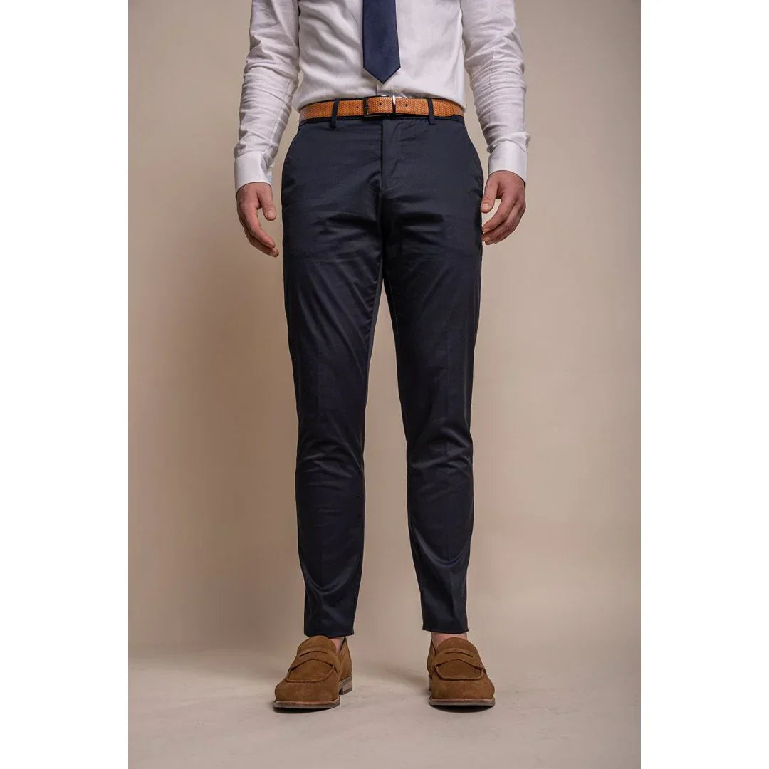 Mario - Men's Classic Summer Navy 2 Piece Suit