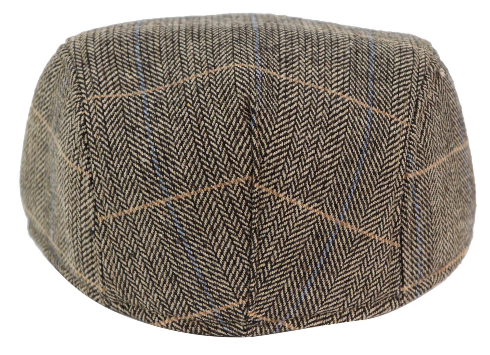 Marc Darcy DX7 Mens Tweed Vintage Retro Grandad Flat Caps Hats 1920s Vintage Check Classic