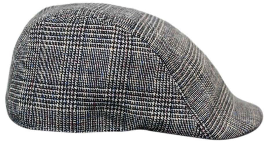 Marc Darcy Hampton Mens Tweed Vintage Retro Grandad Flat Caps Hats 1920s Vintage Check Classic