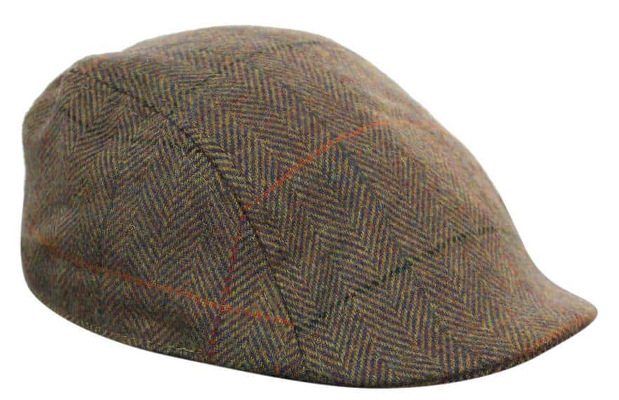 Marc Darcy Nelson Mens Tweed Vintage Retro Grandad Flat Caps Hats 1920s Vintage Check Classic