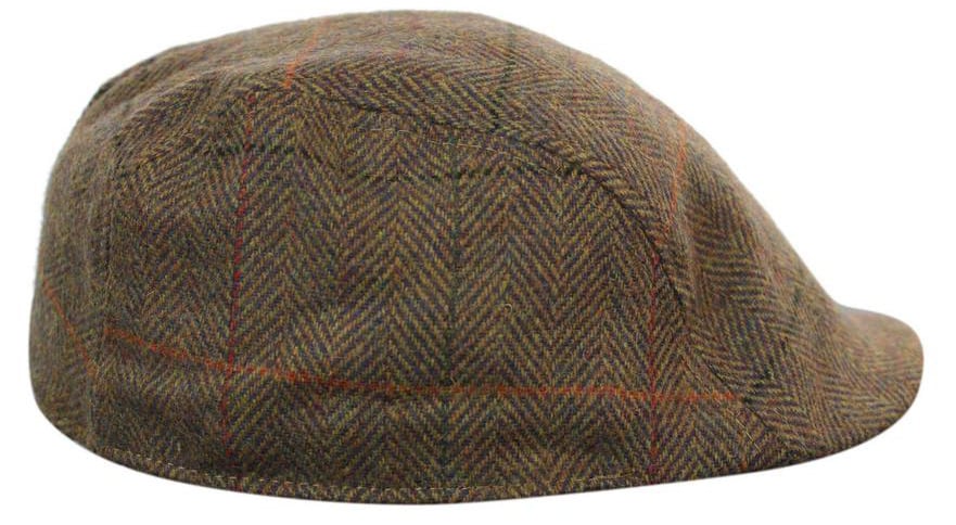 Marc Darcy Nelson Mens Tweed Vintage Retro Grandad Flat Caps Hats 1920s Vintage Check Classic