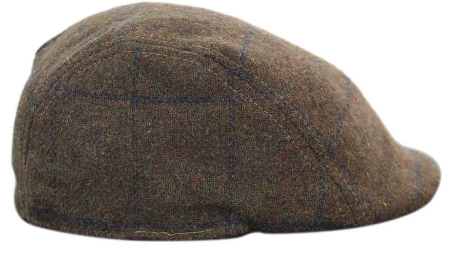 Marc Darcy TB4 Mens Tweed Vintage Retro Grandad Flat Caps Hats 1920s Vintage Check Classic