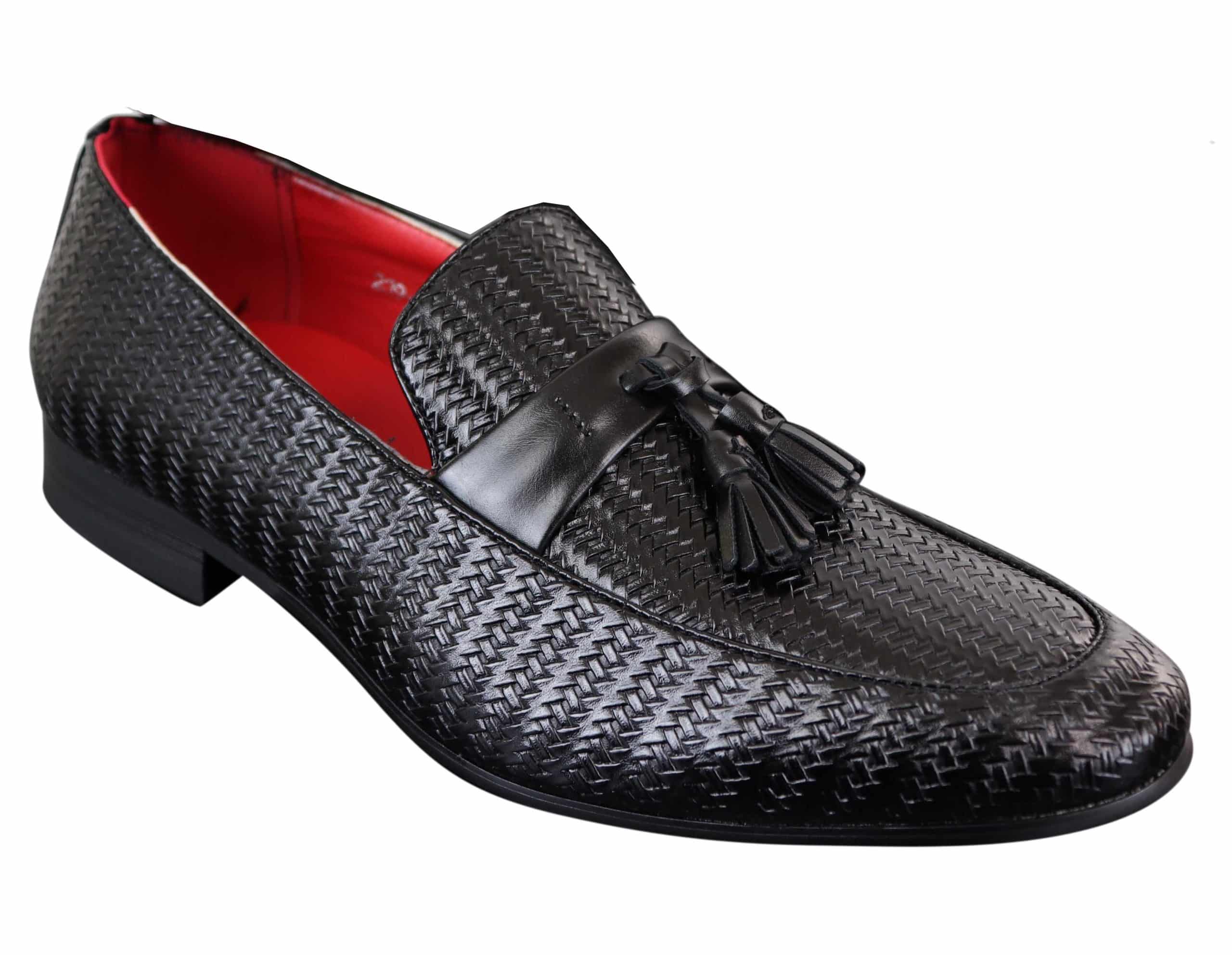 Mens Classic Tassel PU Leather Loafers