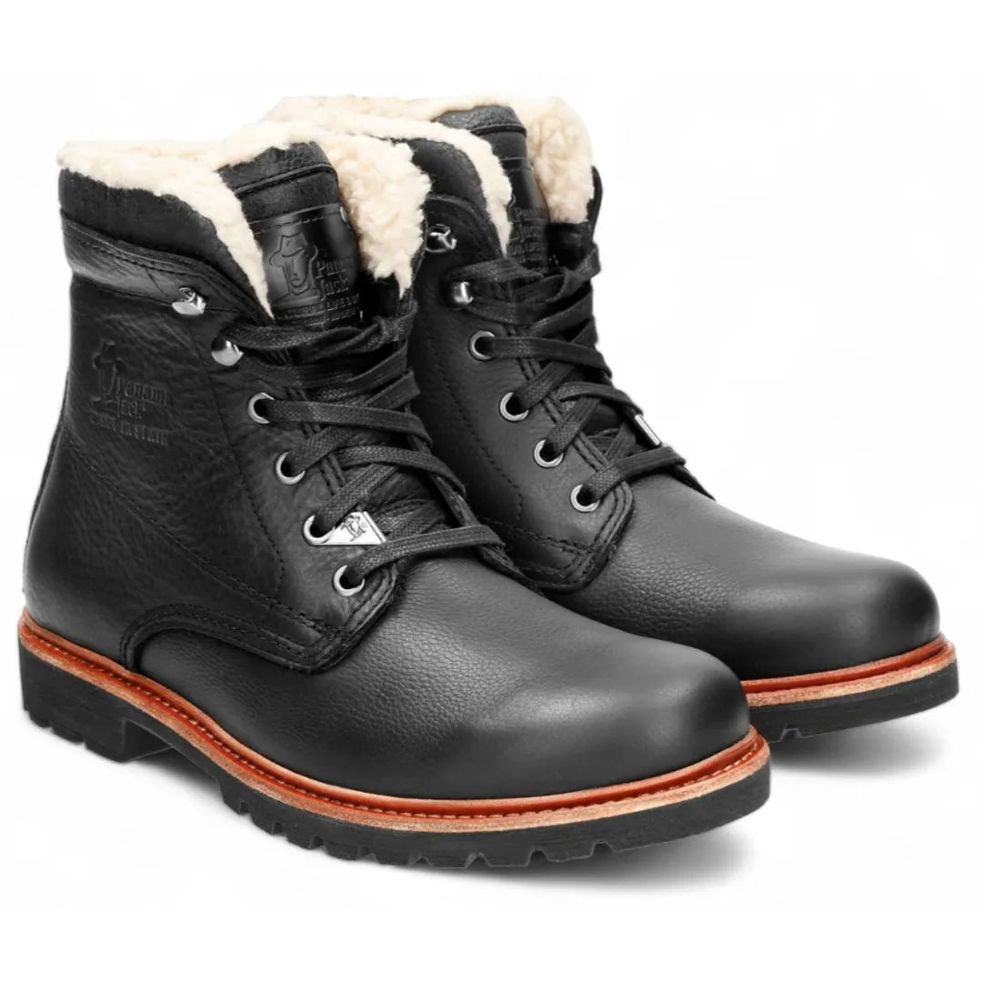 P03 Aviator - Men's Black Leather Ankle Boots