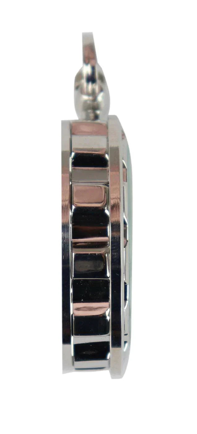 Automatic Mechanical Vintage Pocket Silver Color Watch