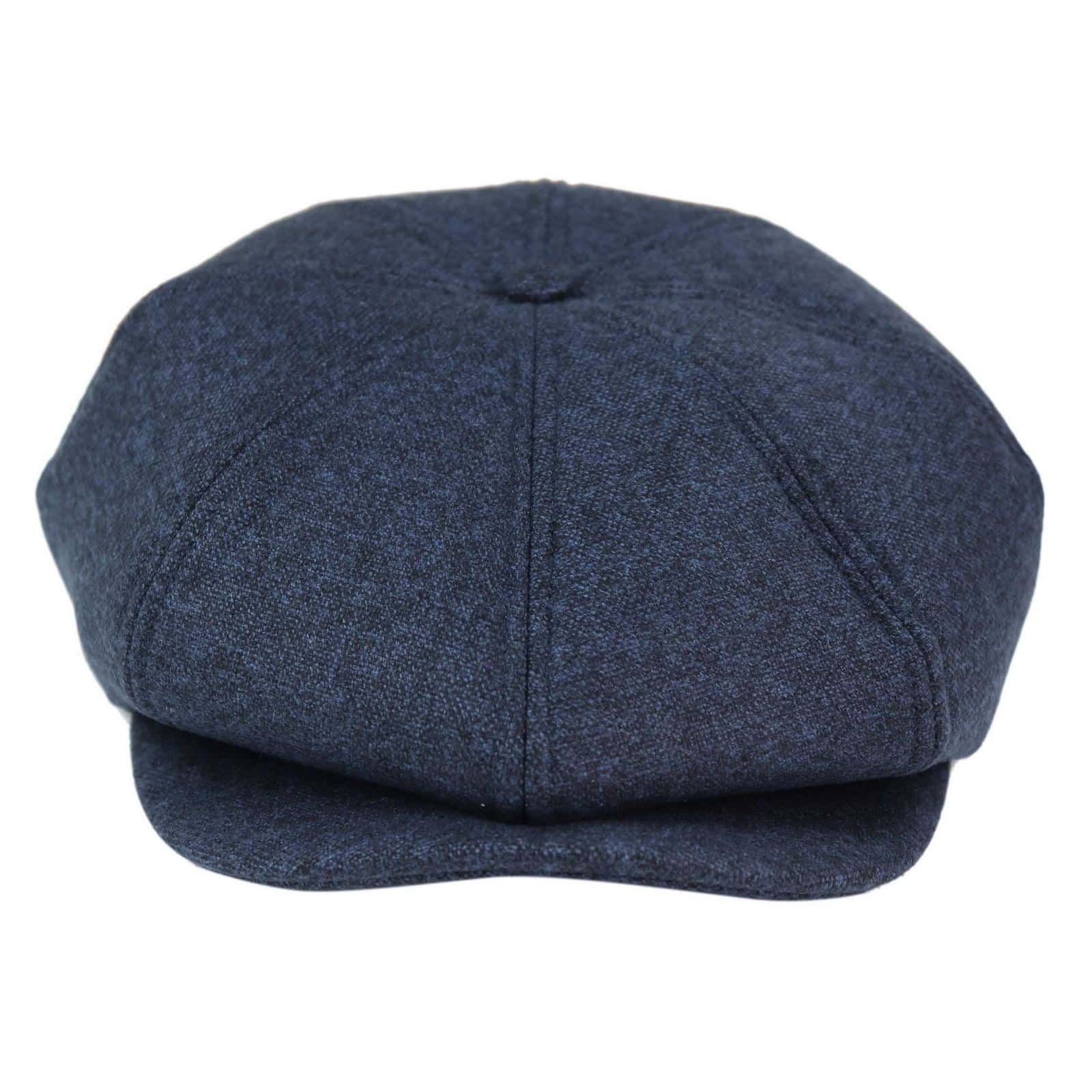 Mens 8 Panel 1920s Vintage Hat - Navy