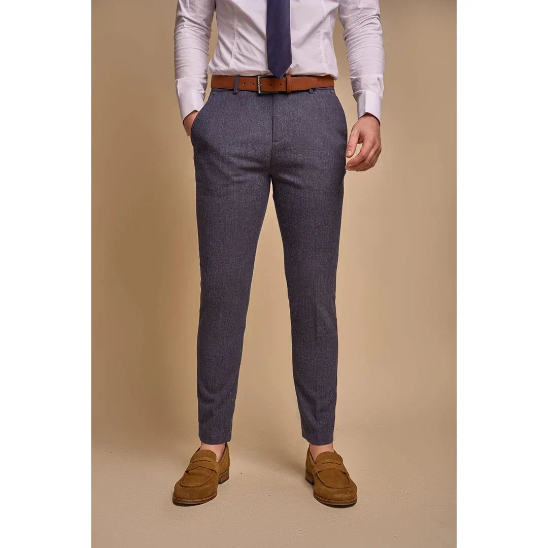 Tokyo - Men's Navy Blue 2 Piece Double Breasted Suit
