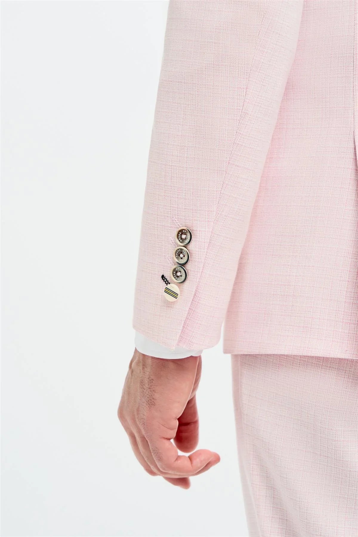 Tropez - Men's Pink Tailored Fit Blazer