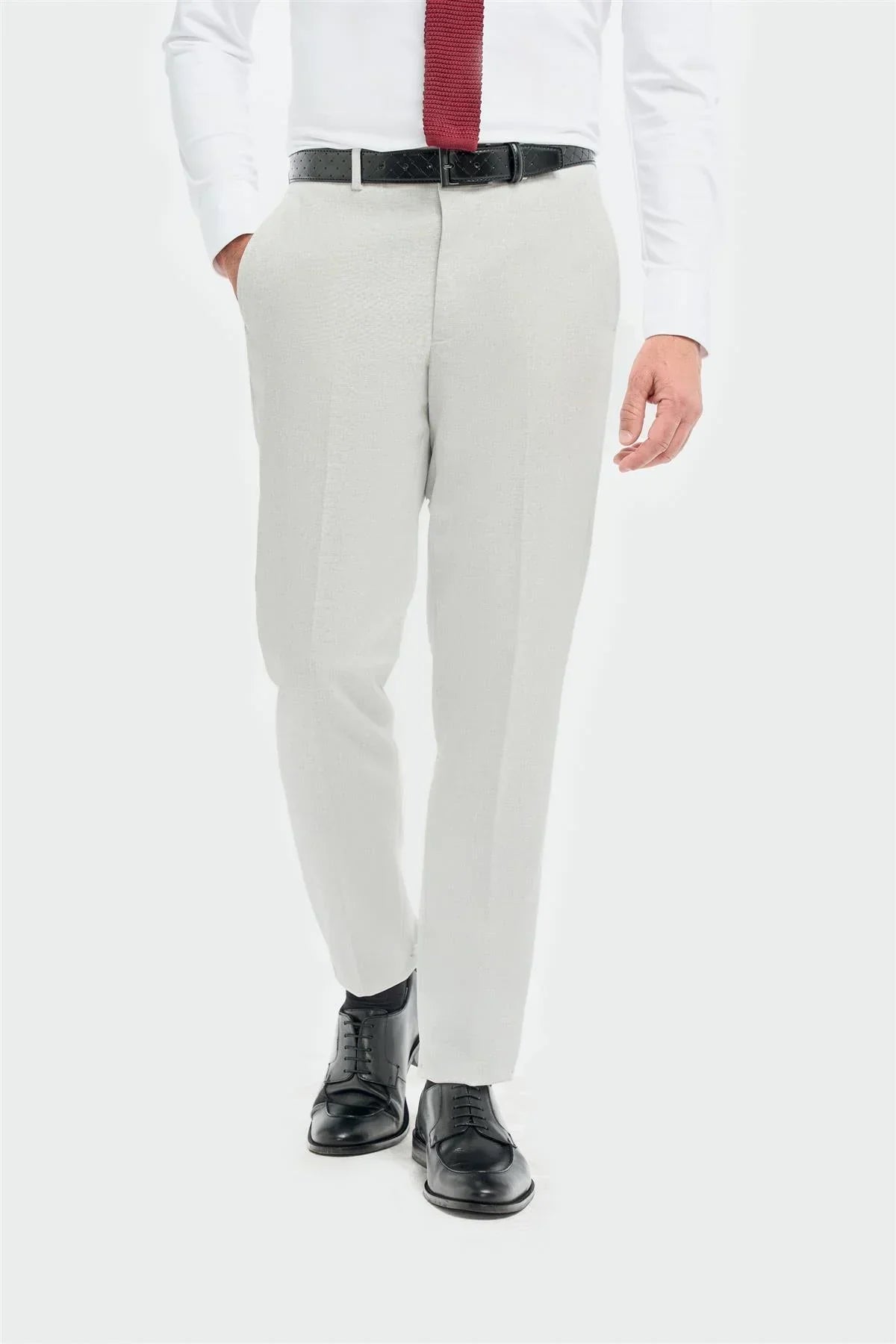 Tropez - Men's 3 Piece Grey Tailored Fit Suit