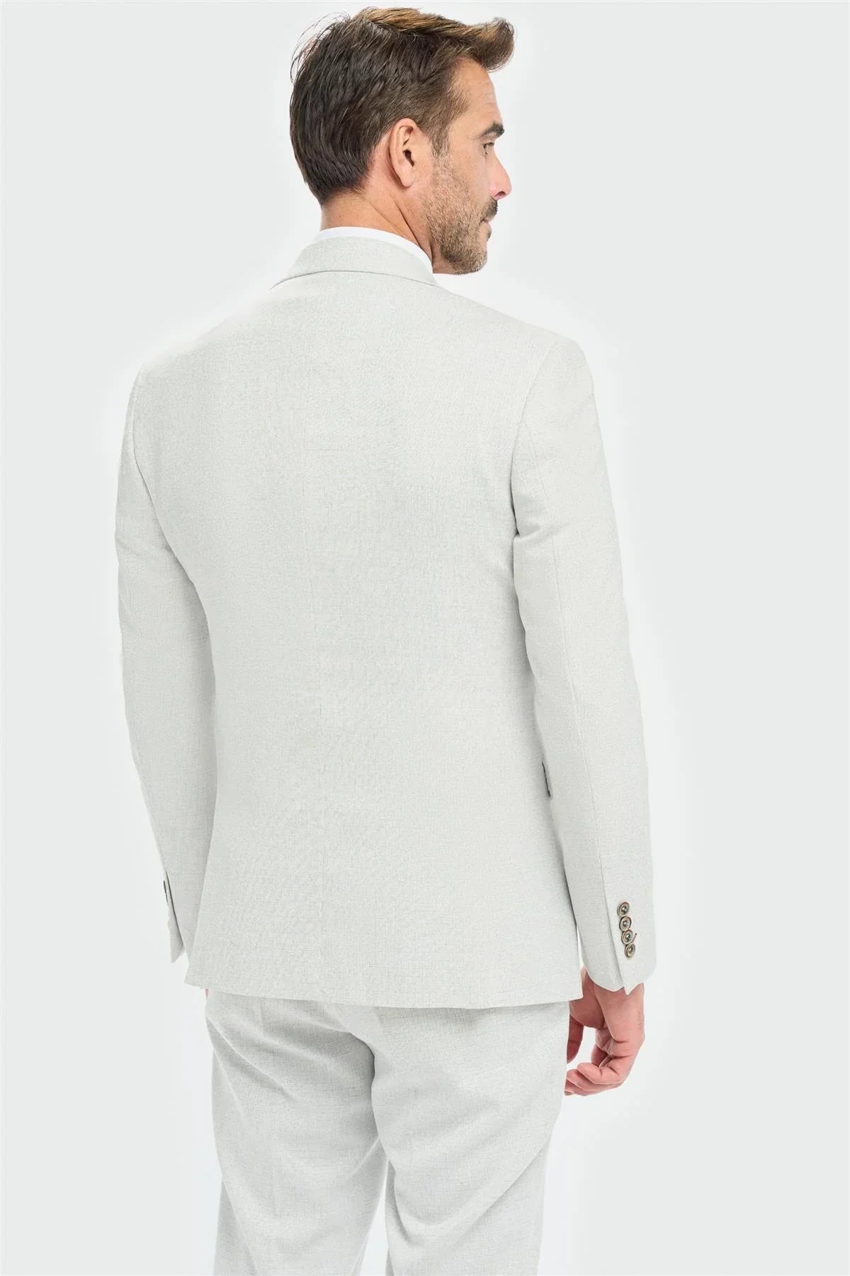 Tropez - Men's 3 Piece Grey Tailored Fit Suit