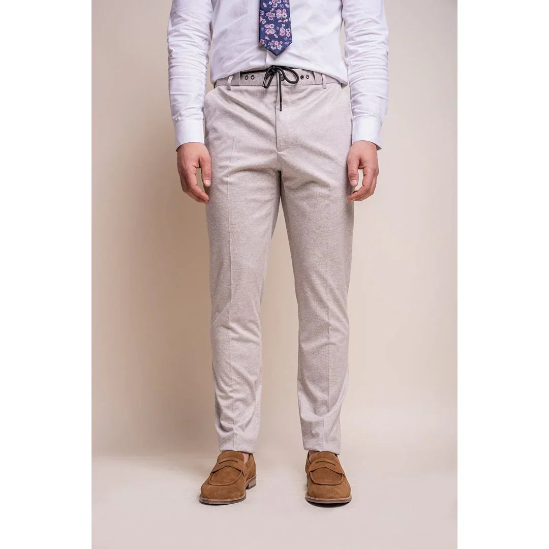 Valencia Men's Classic Cream 3-Piece Wedding Suit
